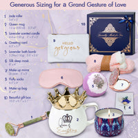 Luxury Lavender Gift Basket for Women – 10-Piece Self-Care Gift Set for Birthday, Mother’s Day, Christmas, or Any Other Occasions - Neat Boss Gifts