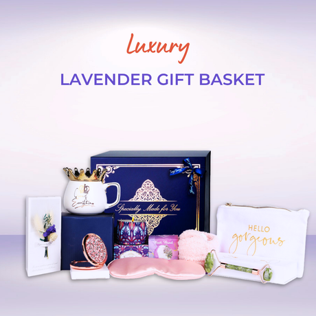 Luxury Lavender Gift Basket for Women