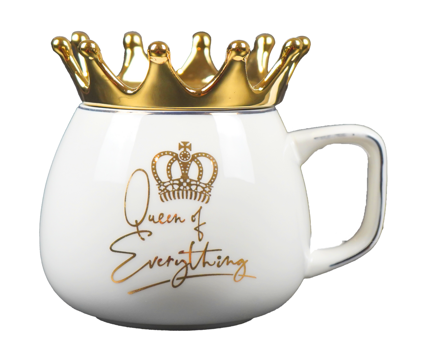 Ceramic Coffee Mug with Crown Lid - Neat Boss Gifts
