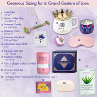 Unique Spa Gift Basket for Women – 11-Piece Lavender Self-Care Gift Basket for Her Ideal for Birthday, Mother’s Day, Christmas, or Any Other Occasions - Neat Boss Gifts