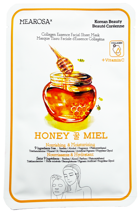 Korean Collagen Sheet Mask - Honey - Neat Boss Gifts