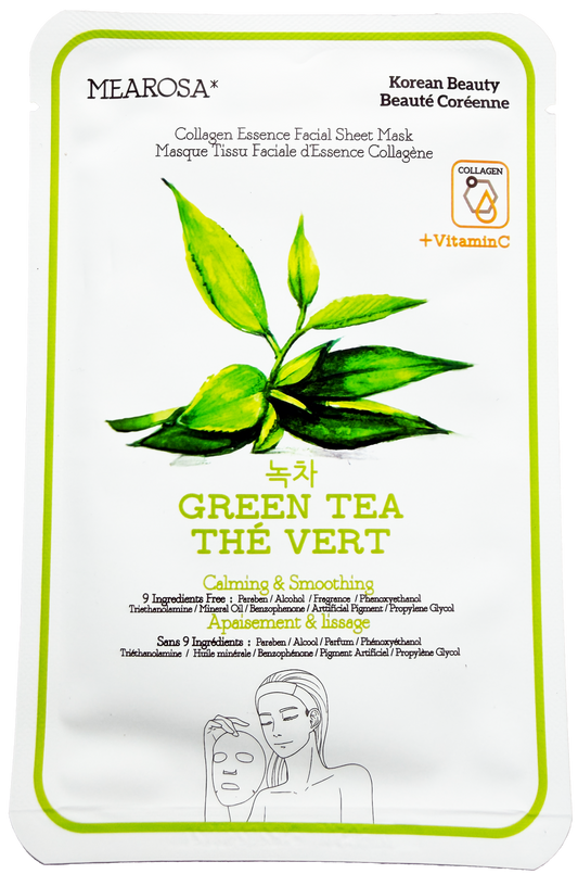 Korean Collagen Sheet Mask - Green Tea - Neat Boss Gifts