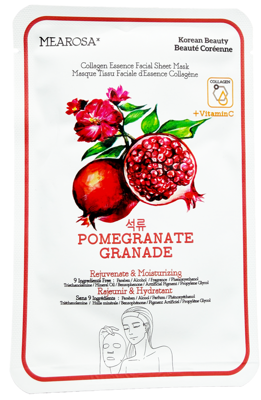 Korean Collagen Sheet Mask - Pomegranate - Neat Boss Gifts