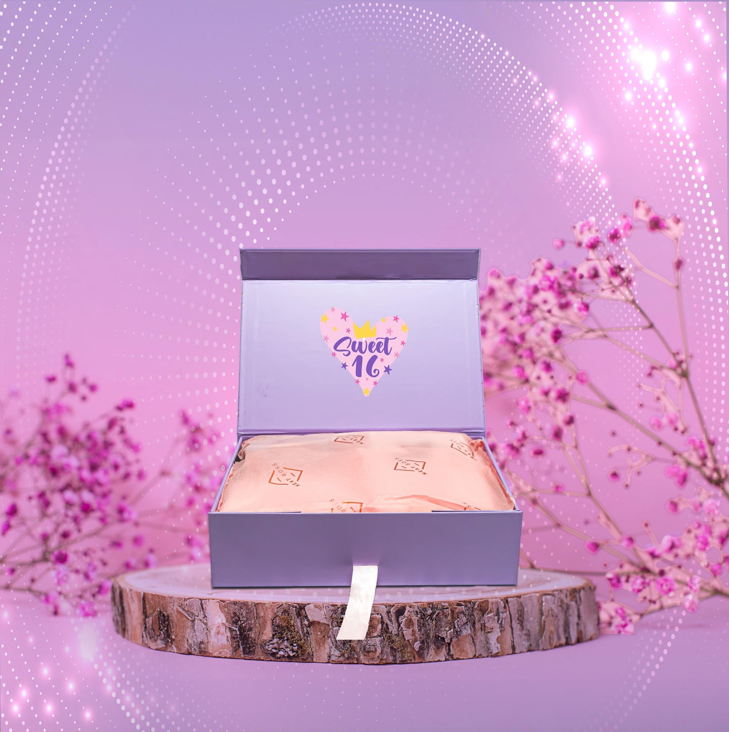Sweet 16 Gift Box for Girls, 9-Piece Self-Care Gift Set for Teens, Daughters, Sisters & Friends