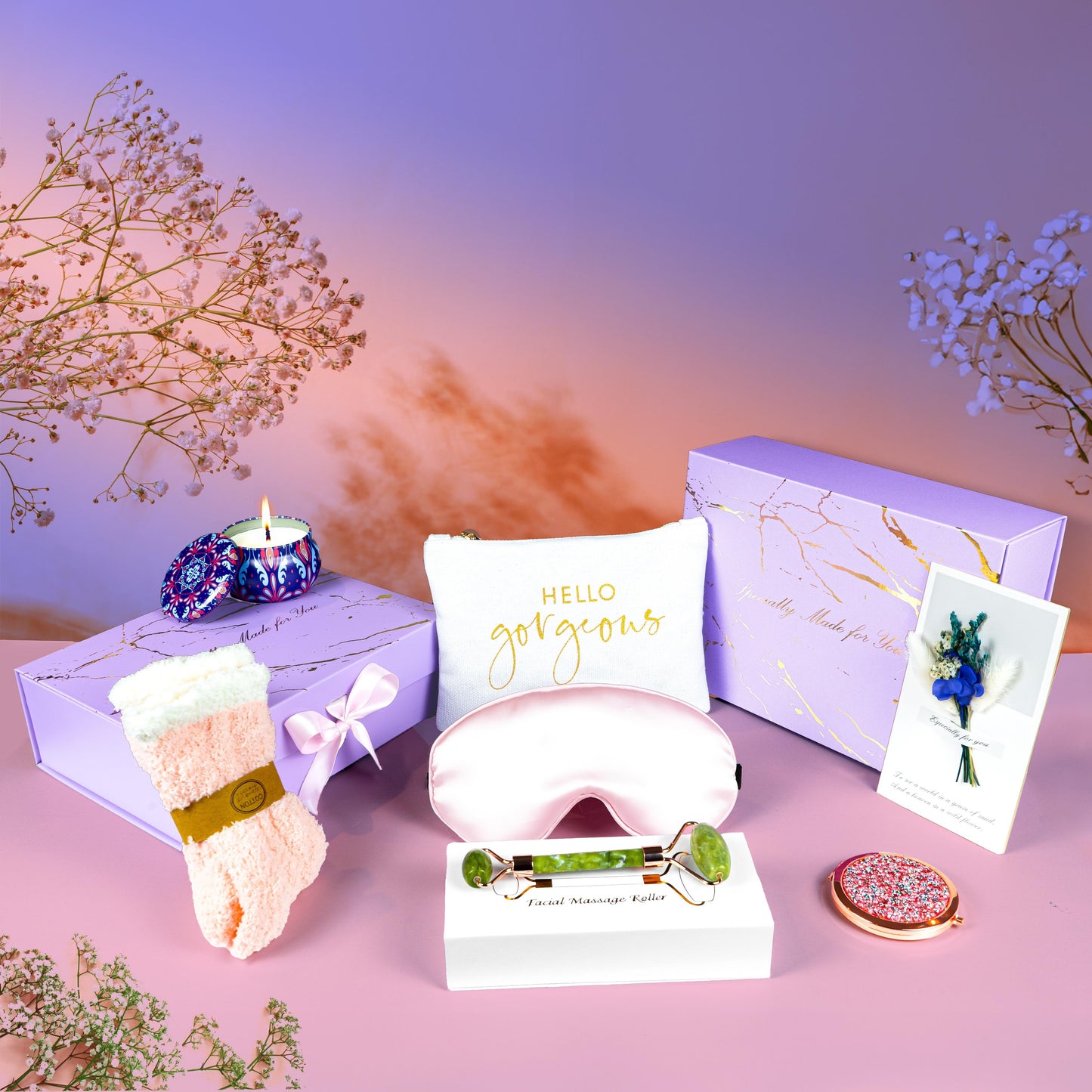Elegant Gift Basket for Women – Curated Birthday & Holiday Gift Box for Mom, Wife, Sister & More